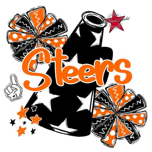 Steers Alpha Megaphone Design-Orange