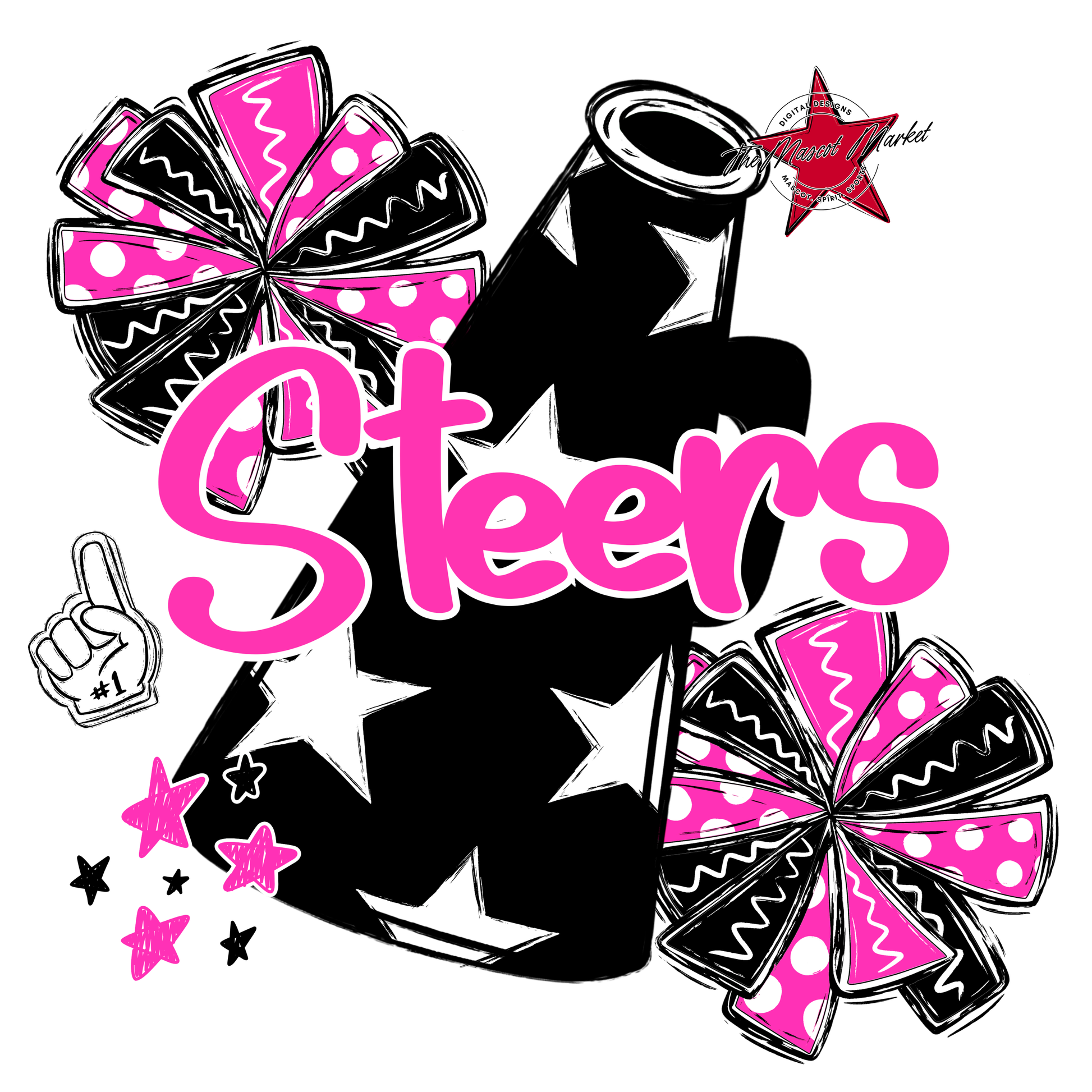 Steers Alpha Megaphone Design-Pink