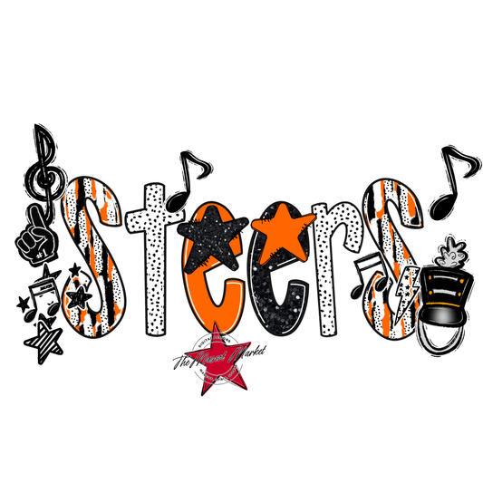 Steers Band Scrape-Orange