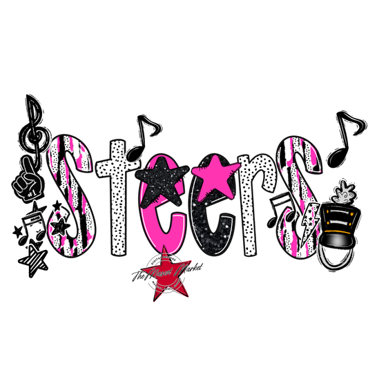 Steers Band Scrape-Pink