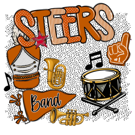 Steers Band Spirit-Burnt Orange