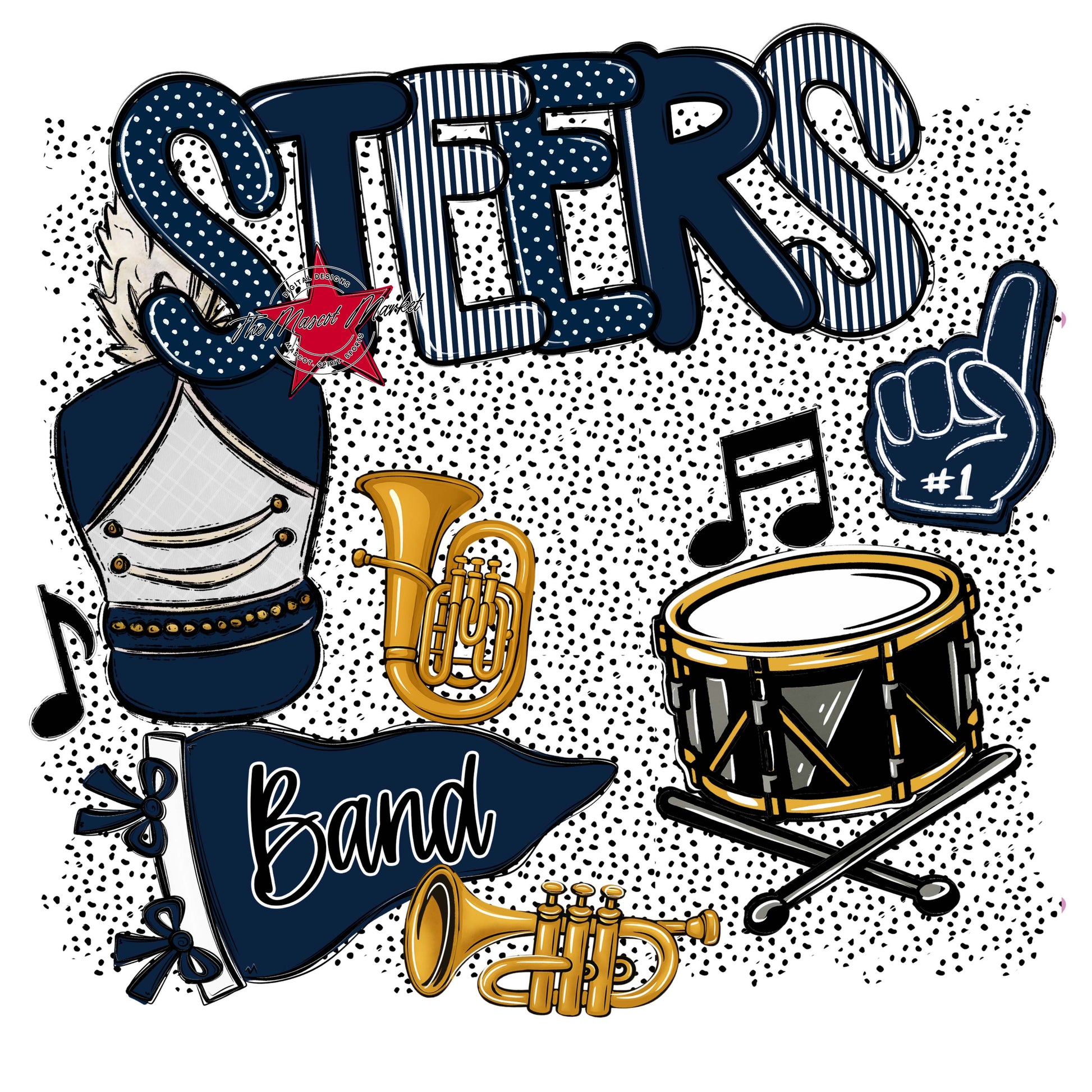 Steers Band Spirit-Navy