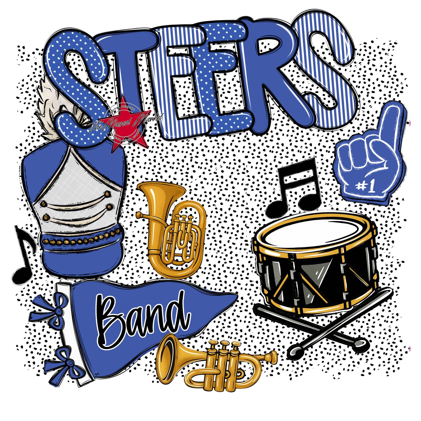 Steers Band Spirit-Off Blue
