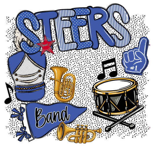 Steers Band Spirit-Off Blue