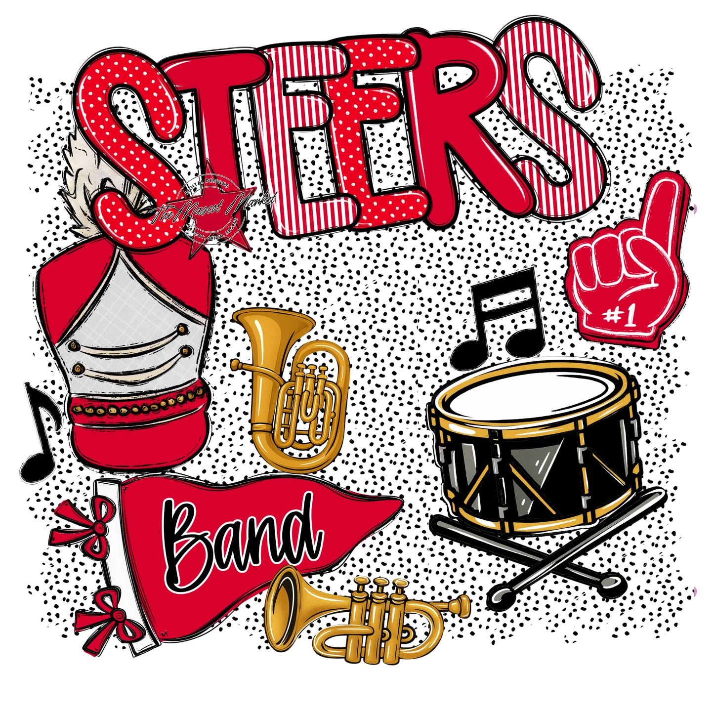 Steers Band Spirit-Red
