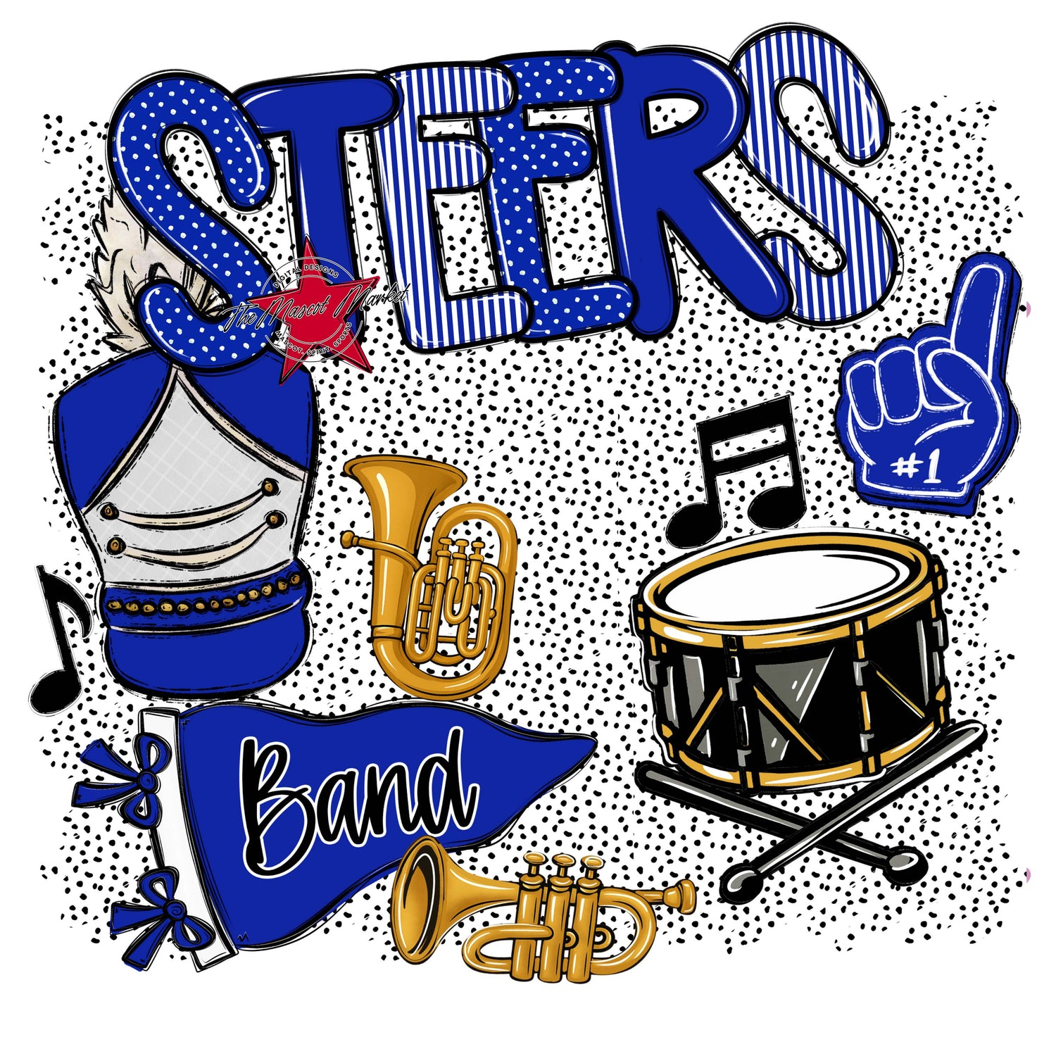 Steers Band Spirit-Royal Blue