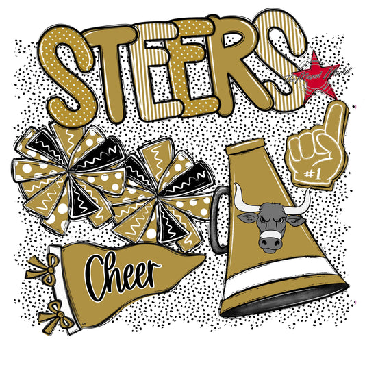 Steers Cheer Spirit-Gold