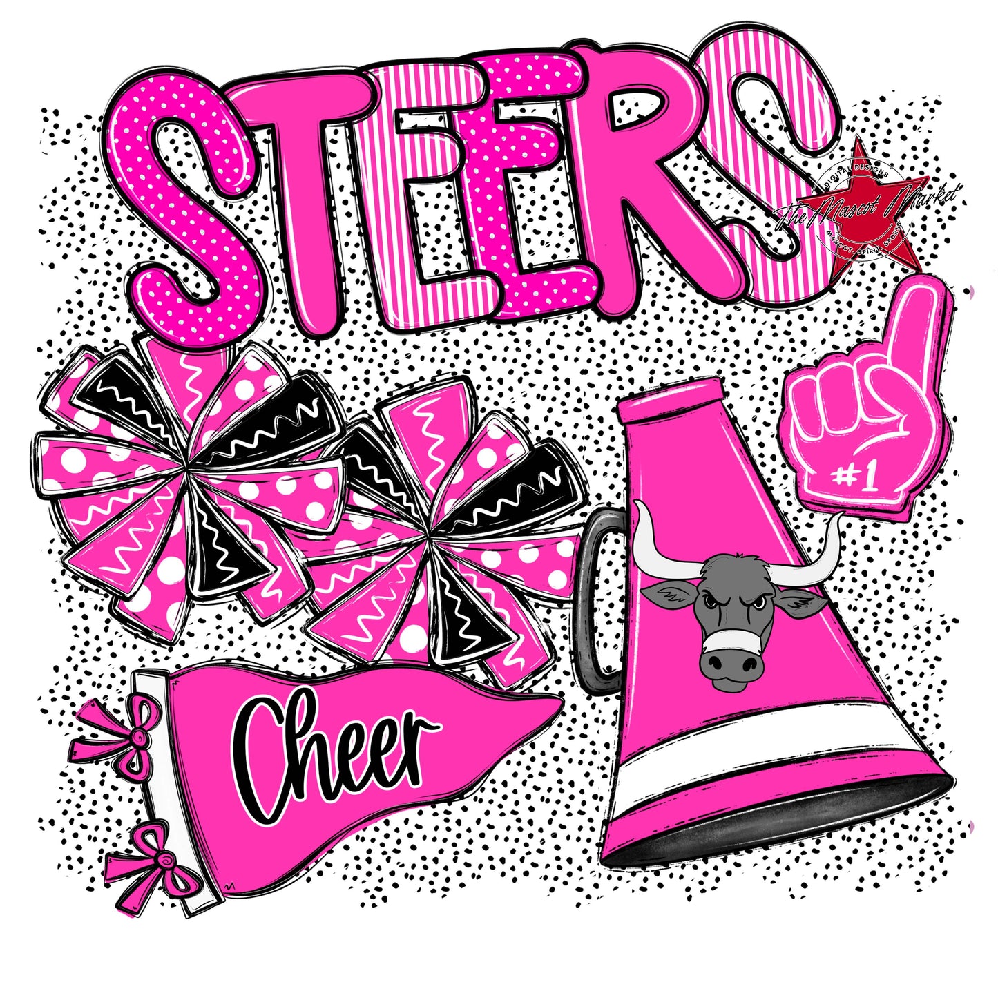 Steers Cheer Spirit-Pink