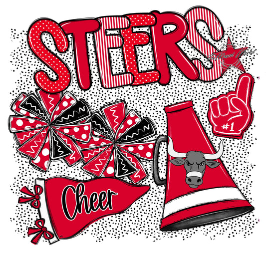 Steers Cheer Spirit-Red
