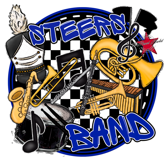 Steers Circle Band Design-Royal Blue