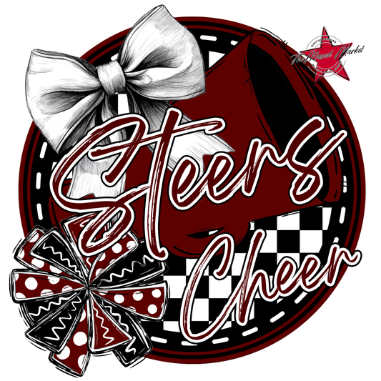 Steers Circle Cheer Design-Maroon