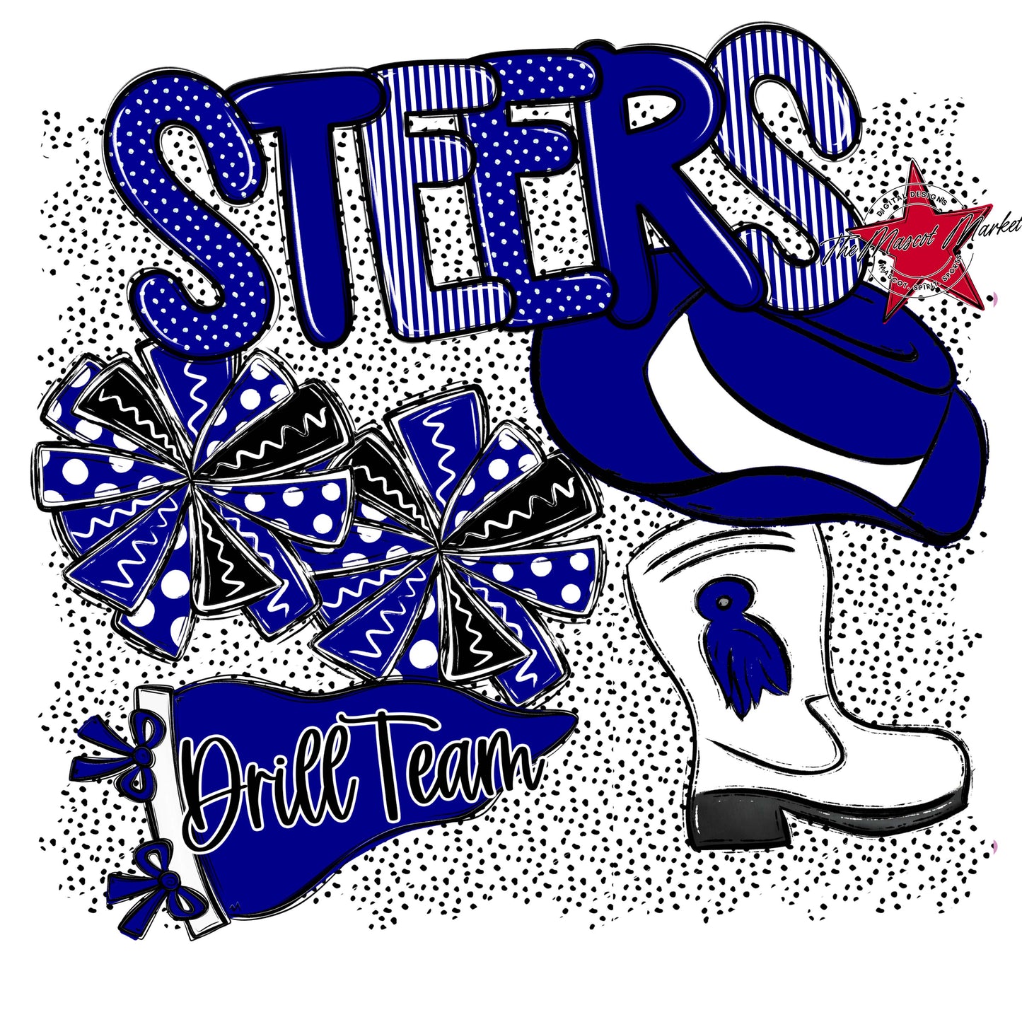 Steers Drillteam Spirit-Blue