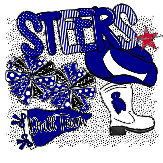 Steers Drillteam Spirit-Blue