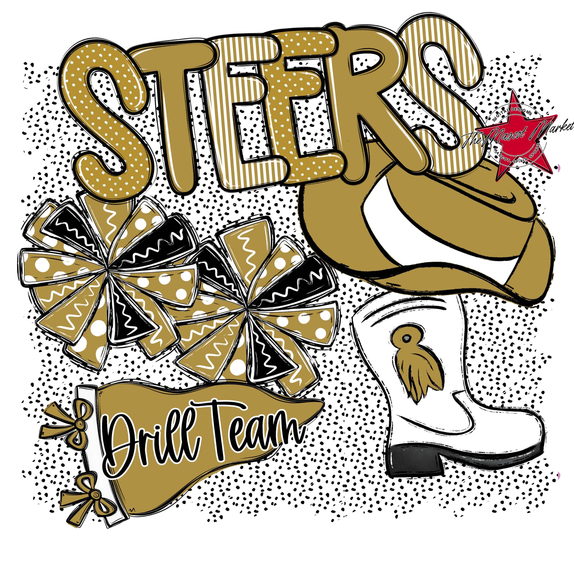 Steers Drillteam Spirit-Gold