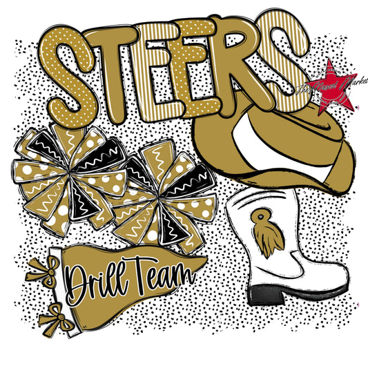 Steers Drillteam Spirit-Gold