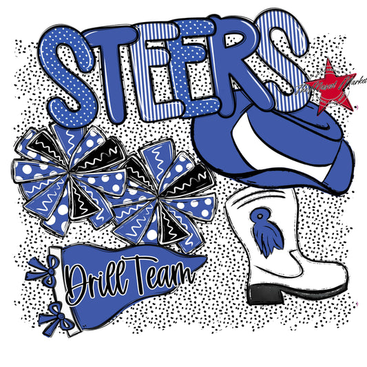 Steers Drillteam Spirit-Off Blue
