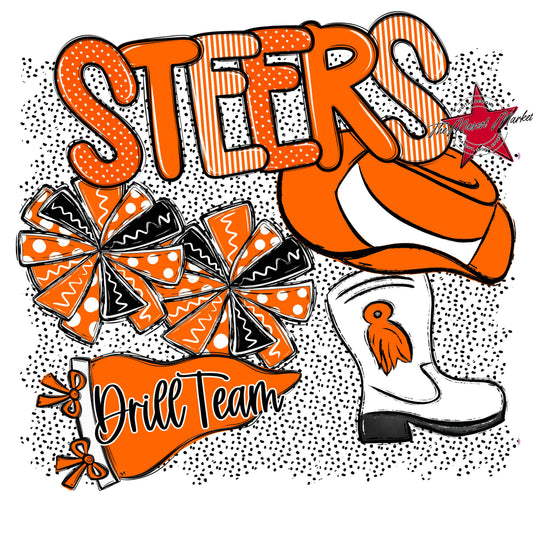 Steers Drillteam Spirit-Orange