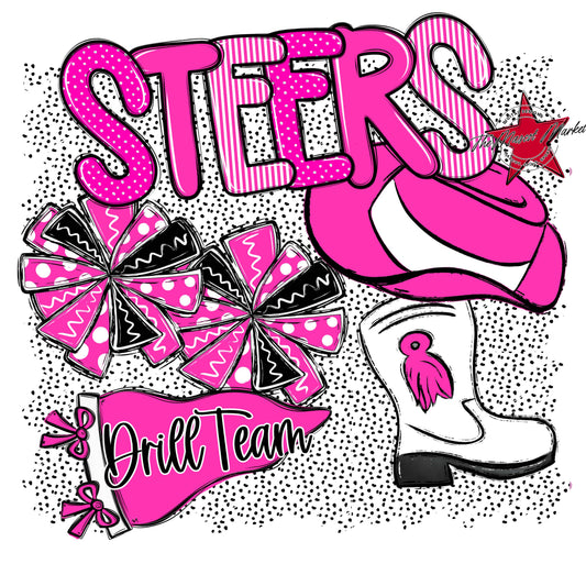 Steers Drillteam Spirit-Pink