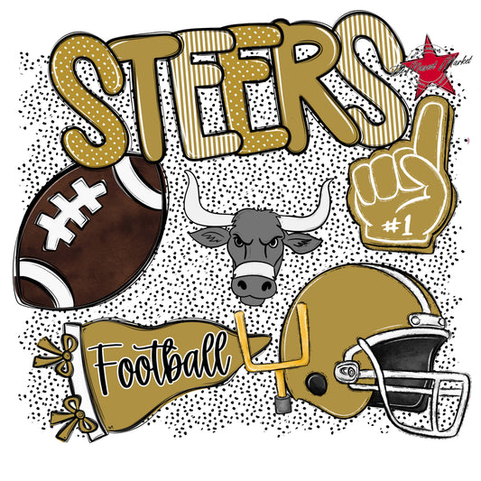 Steers Football Spirit-Gold