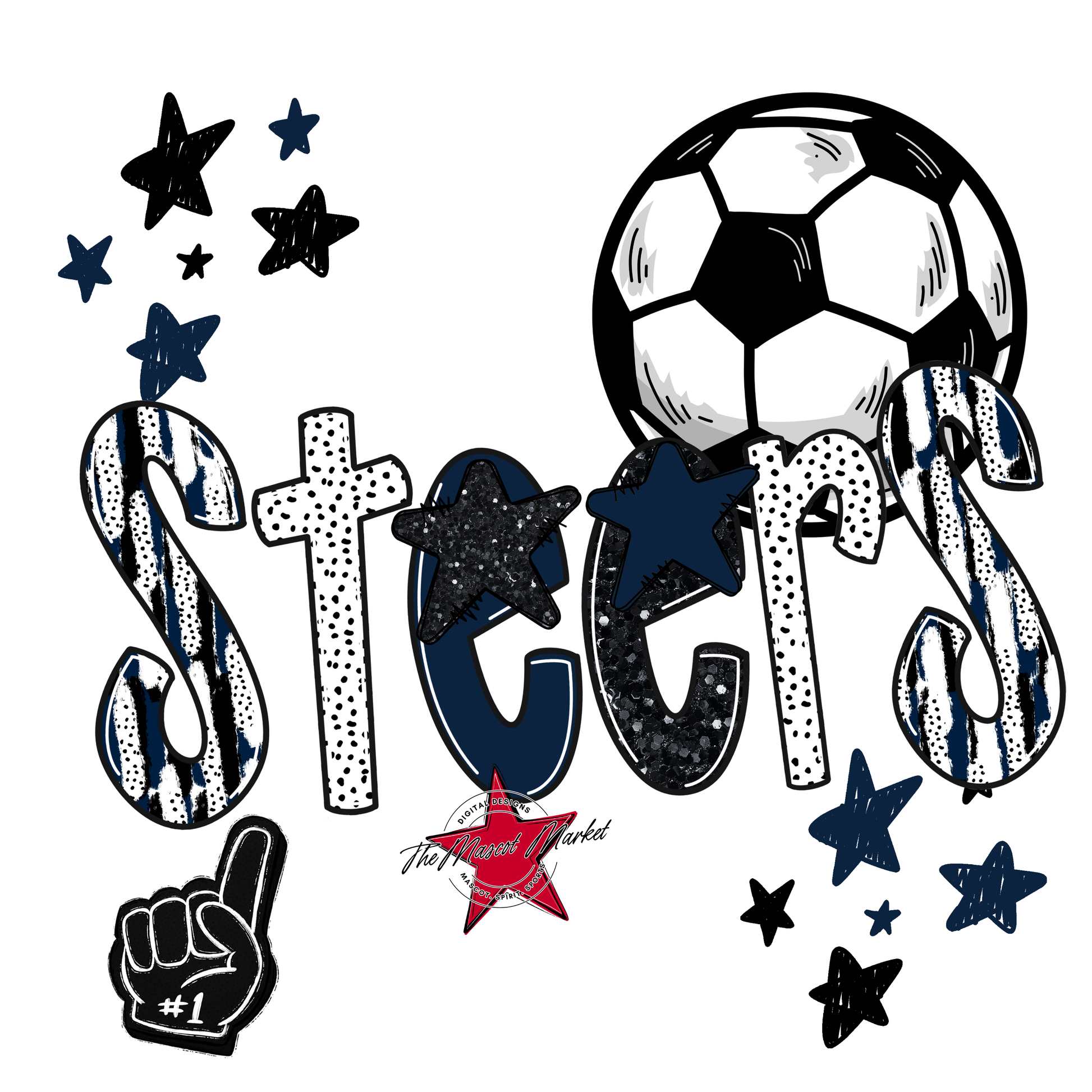 Steers Soccer Scrape-Navy