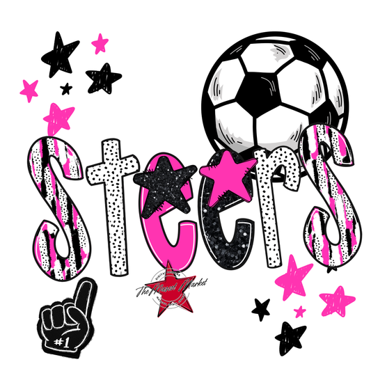 Steers Soccer Scrape-Pink