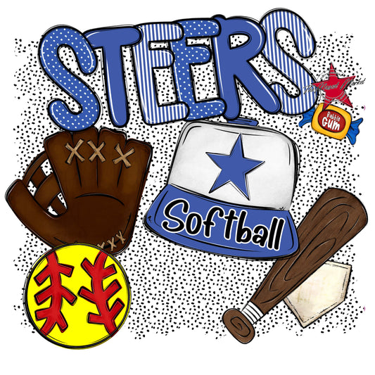Steers Softball Spirit-Off Blue