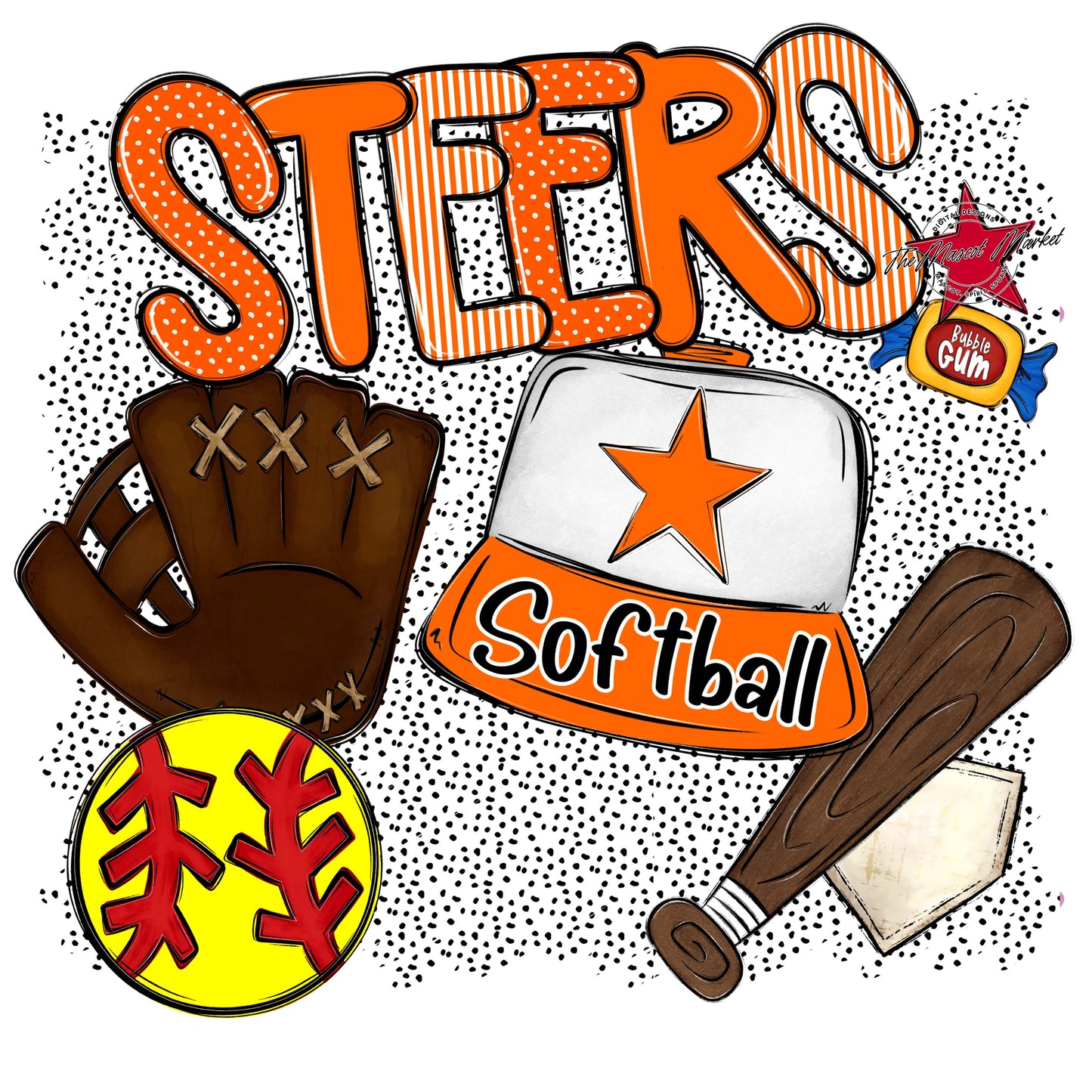 Steers Softball Spirit-Orange