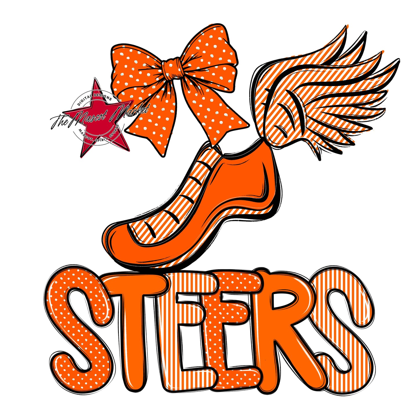 Steers Track Spirit Design-Orange