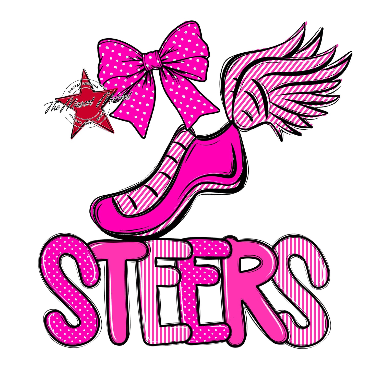 Steers Track Spirit Design-Pink