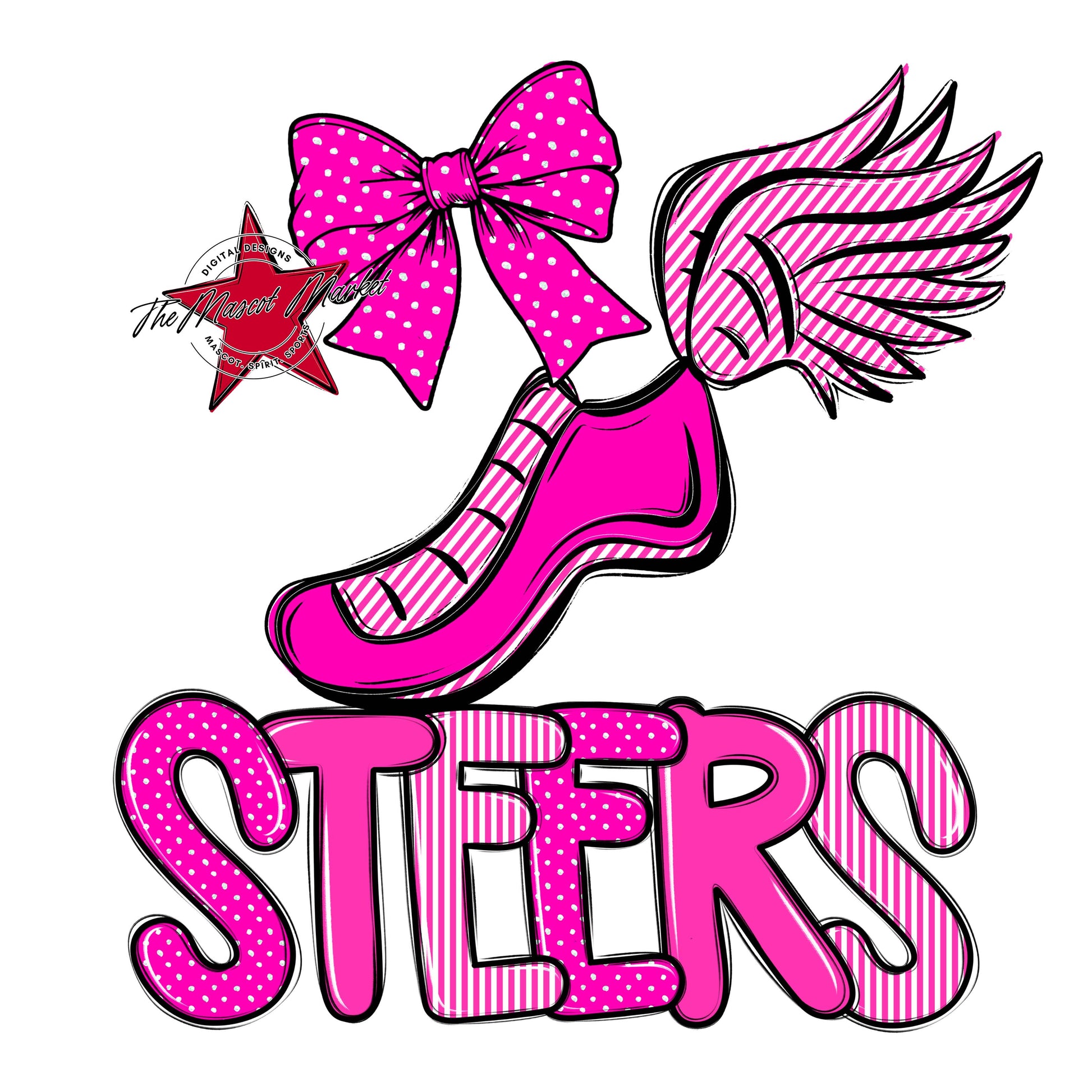 Steers Track Spirit Design-Pink