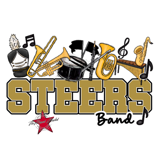 Steers Varsity Band-Gold