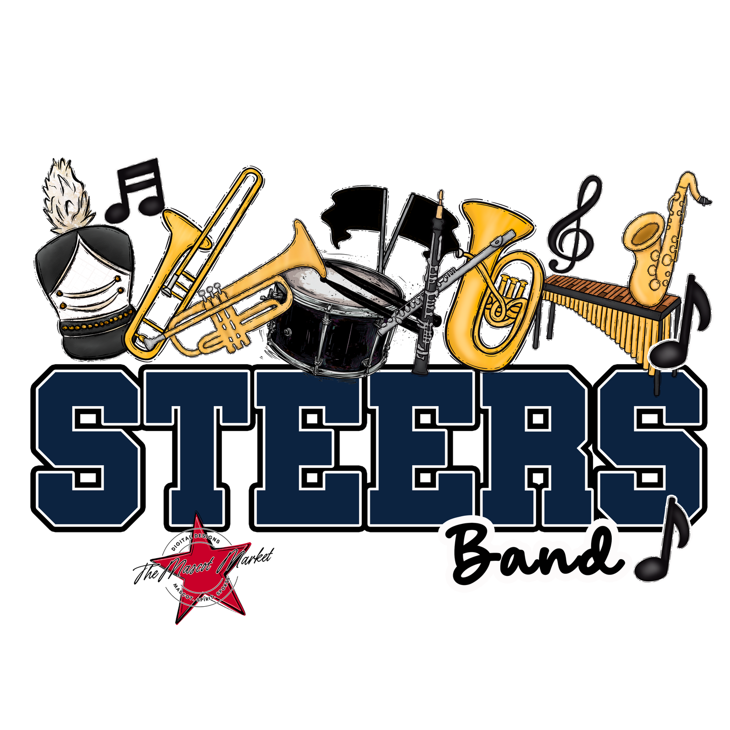 Steers Varsity Band-Navy
