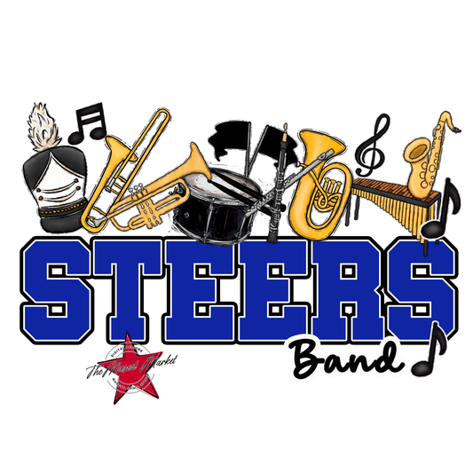 Steers Varsity Band-Royal Blue