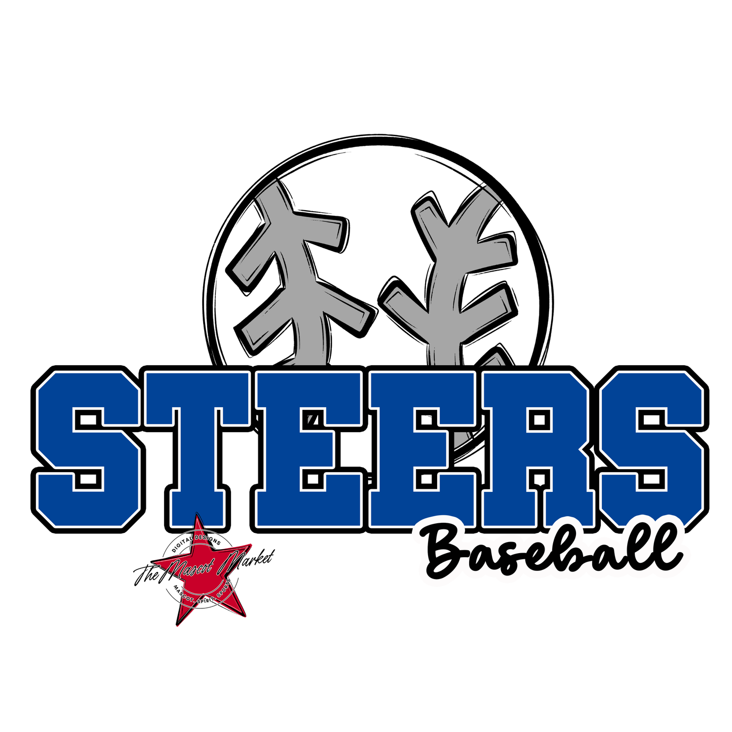 Steers Varsity Baseball-Off Blue