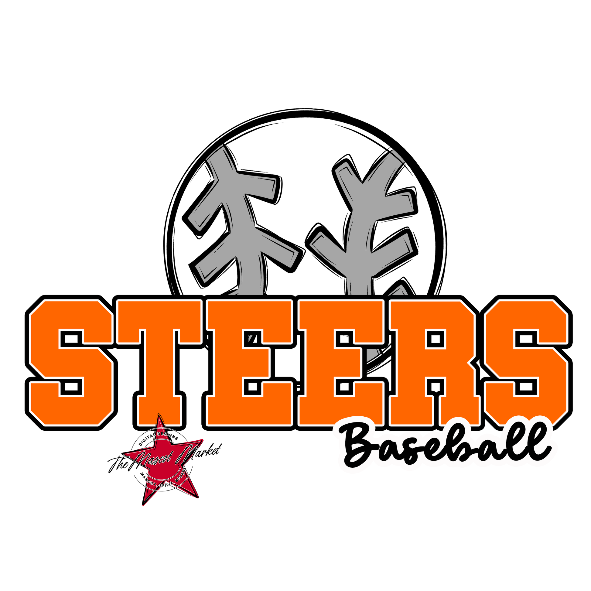 Steers Varsity Baseball-Orange