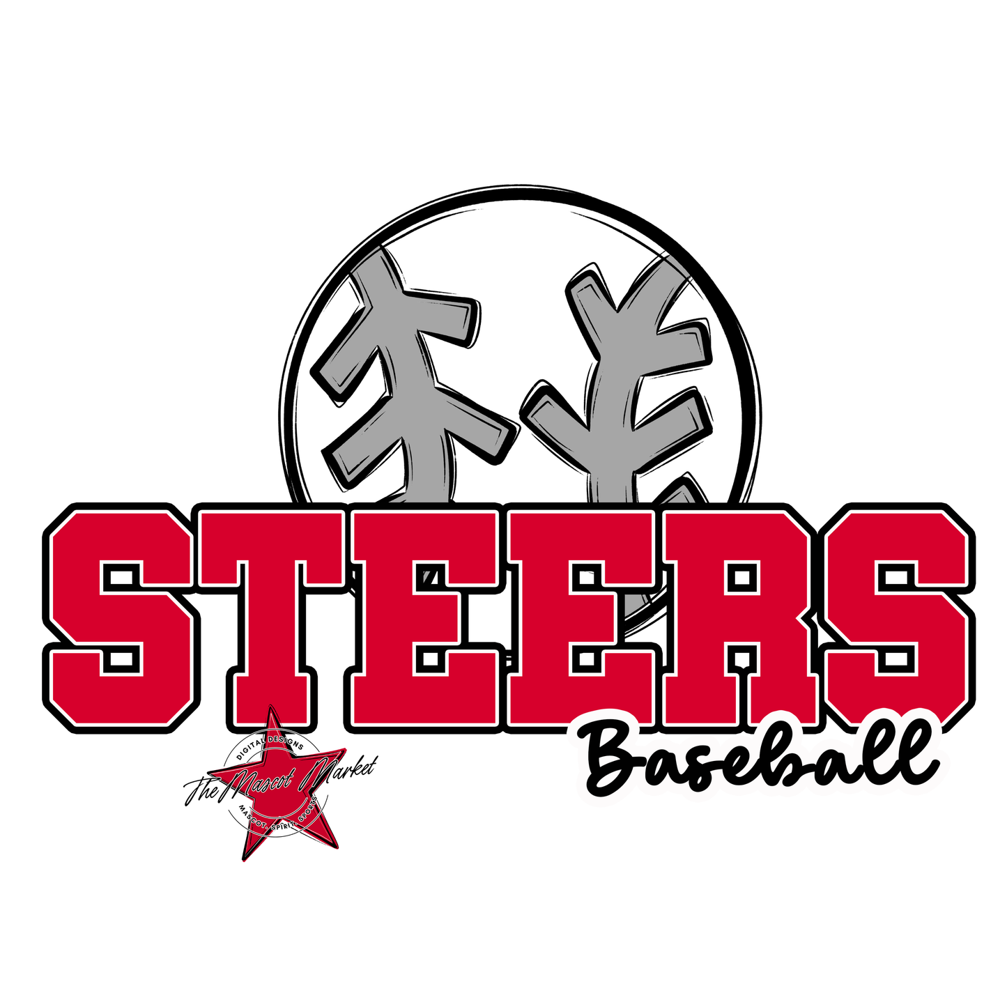 Steers Varsity Baseball-Red