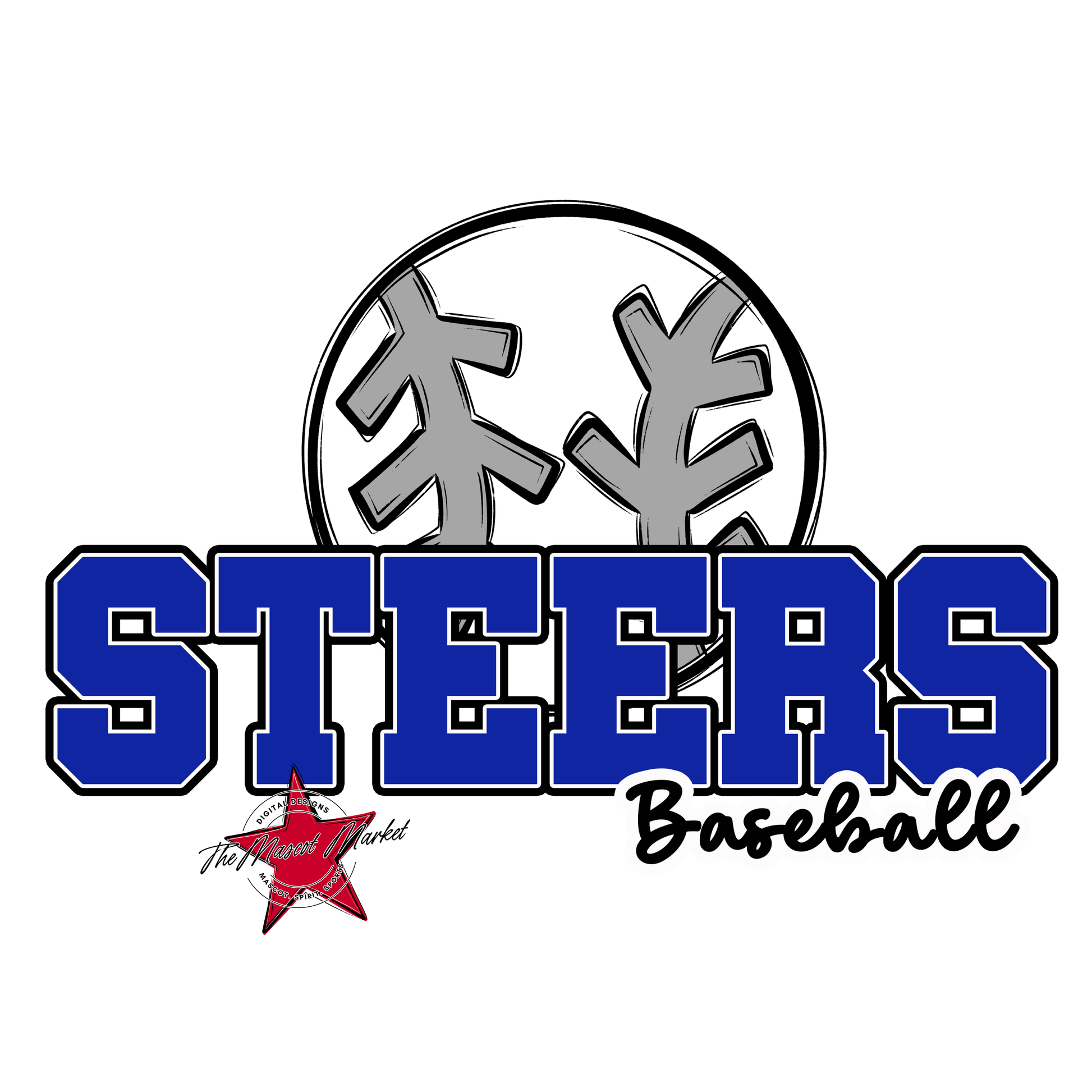 Steers Varsity Baseball-Royal Blue