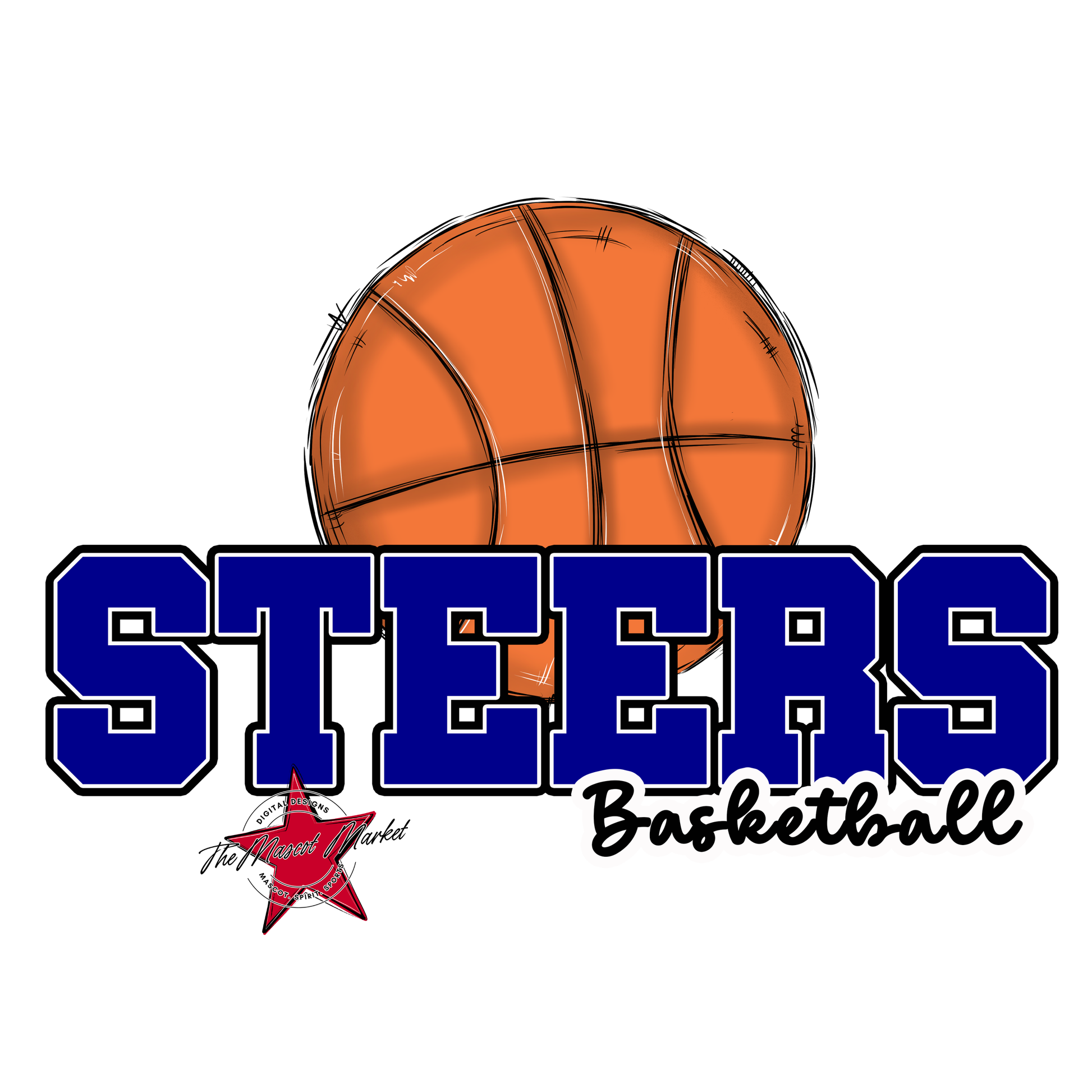 Steers Varsity Basketball-Blue