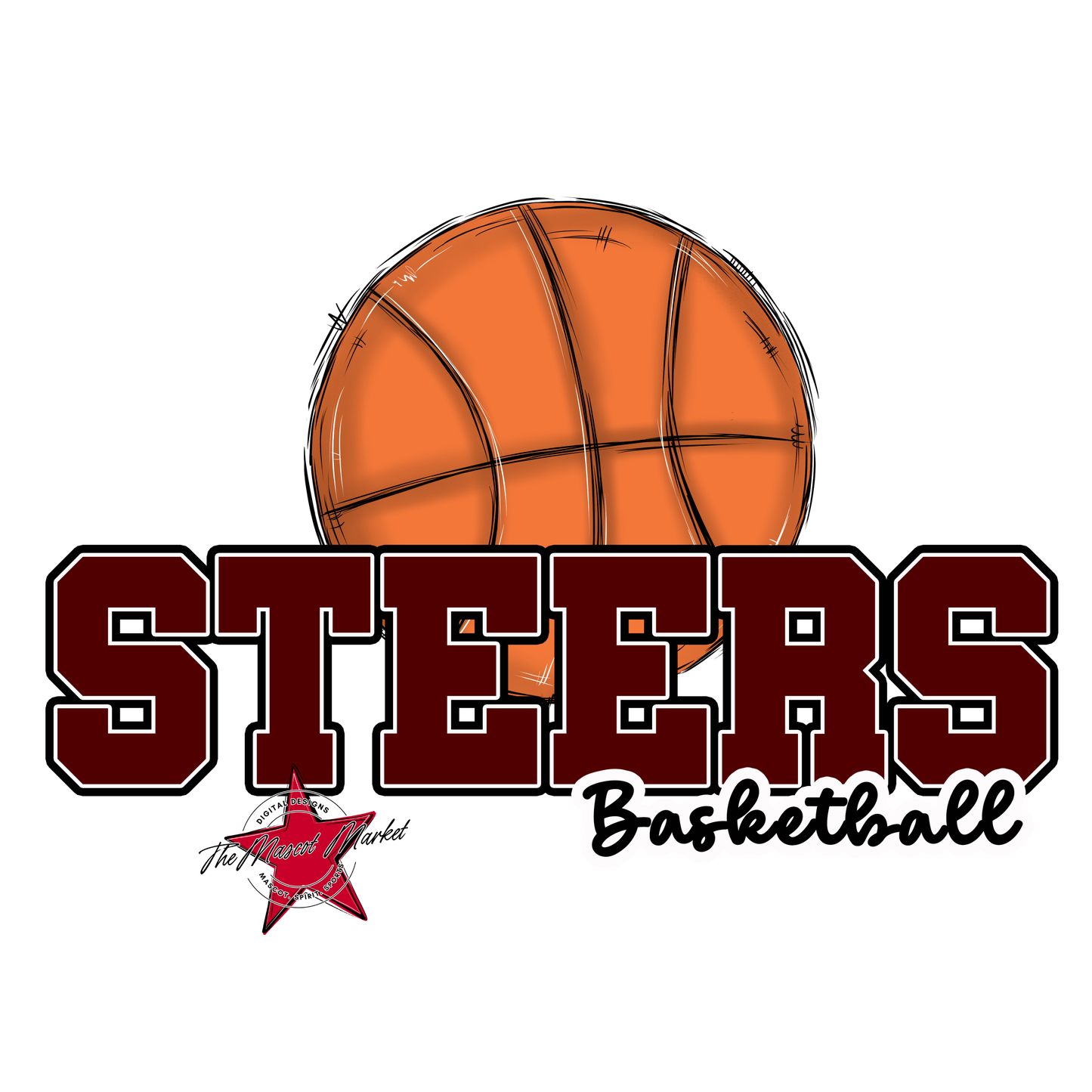 Steers Varsity Basketball-Maroon