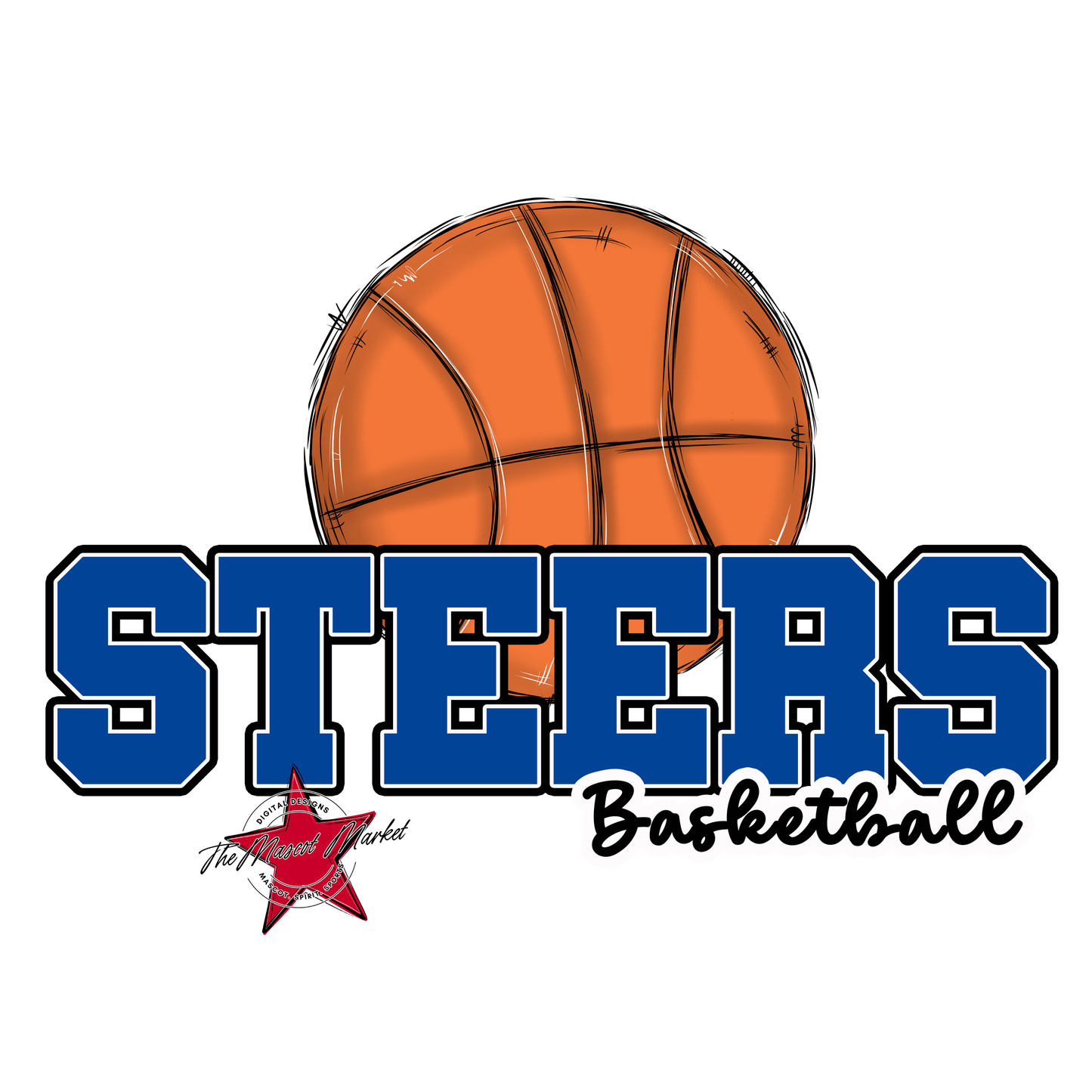 Steers Varsity Basketball-Off Blue