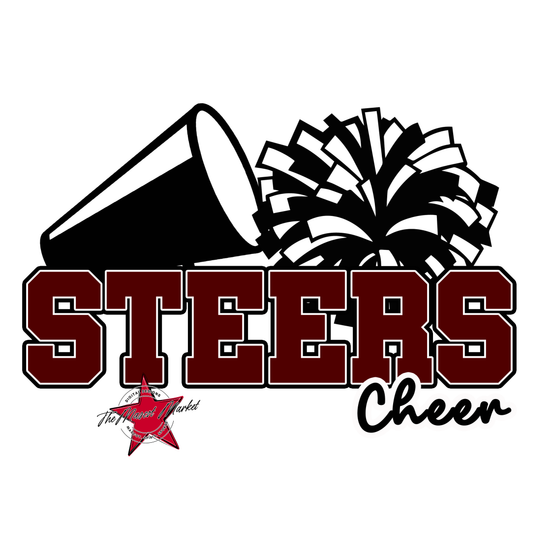 Steers Varsity Cheer-Maroon
