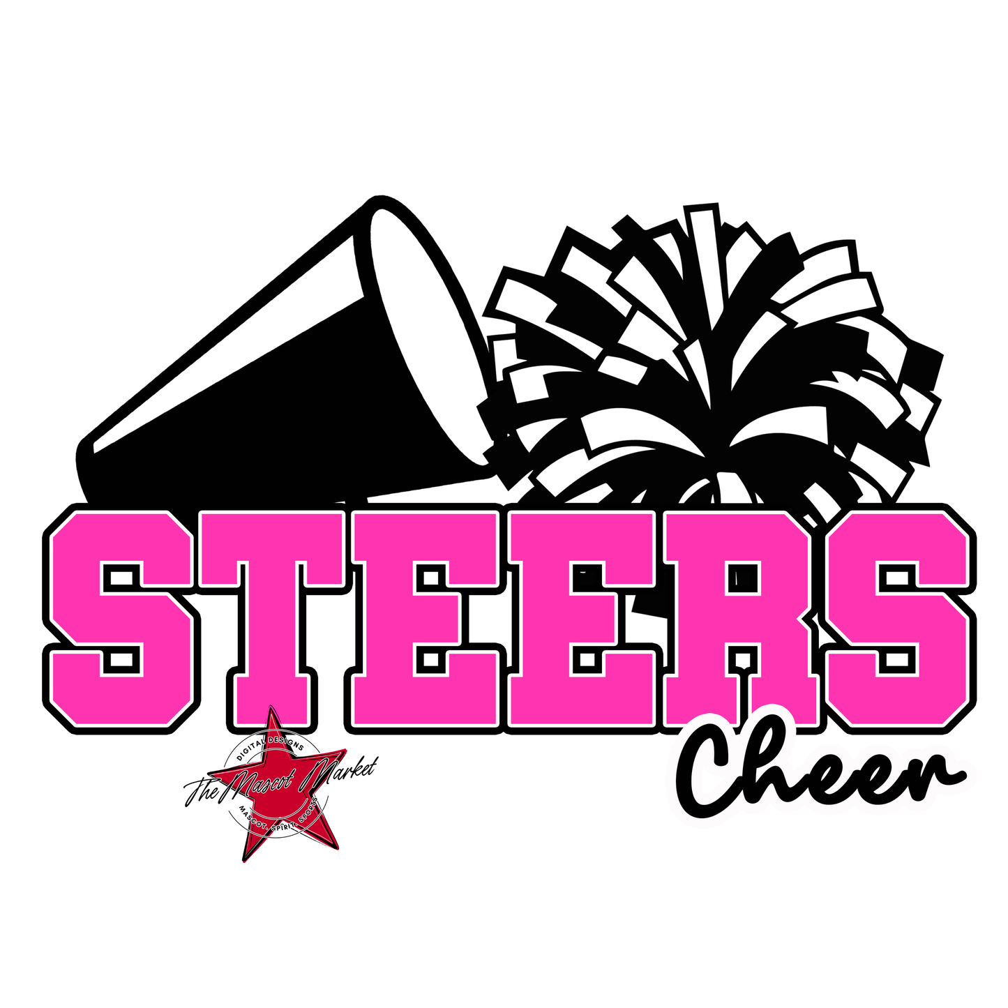 Steers Varsity Cheer-Pink