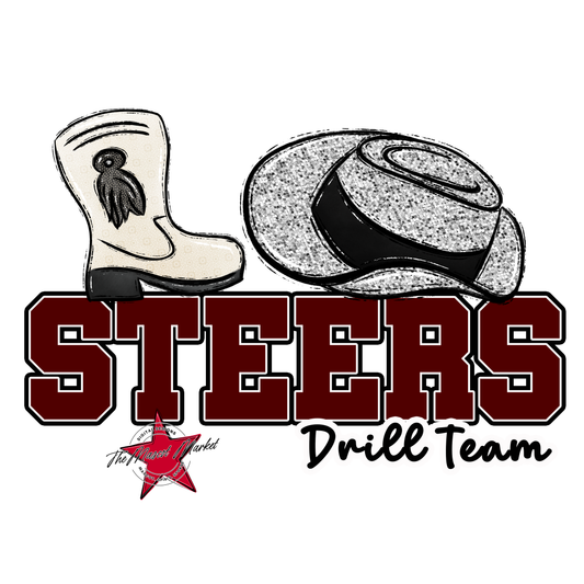 Steers Varsity Drillteam-Maroon