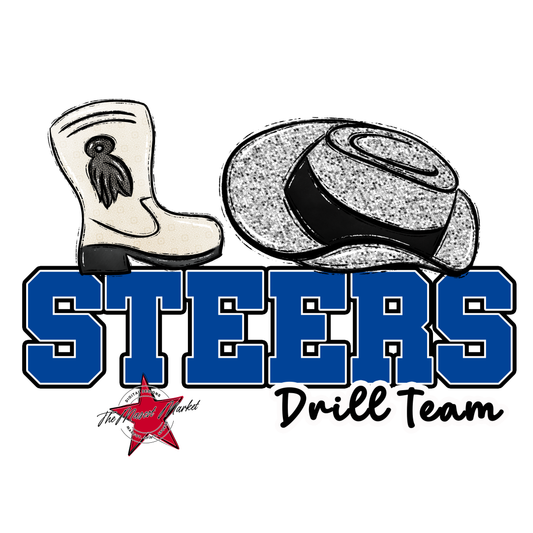 Steers Varsity Drillteam-Off Blue