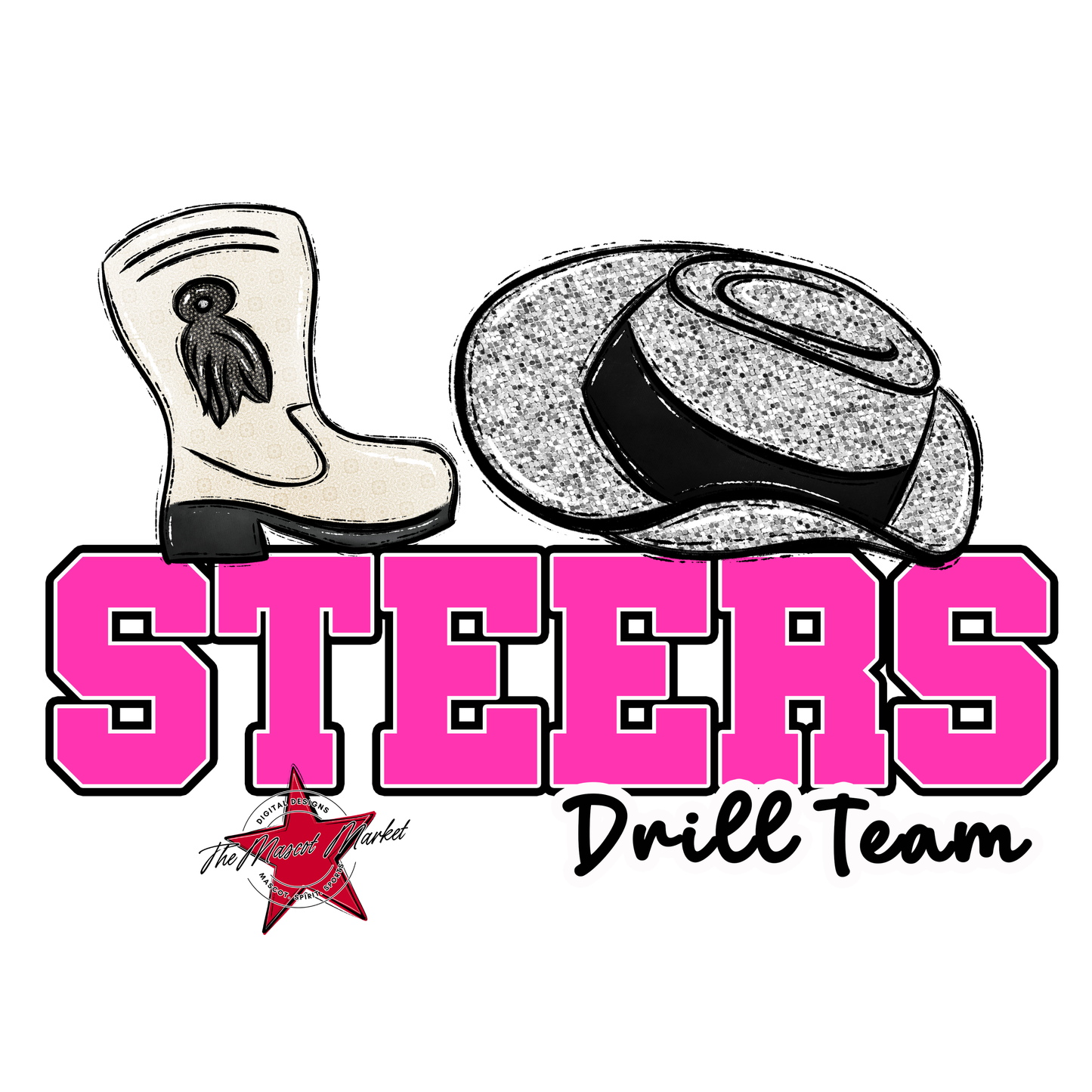 Steers Varsity Drillteam-Pink