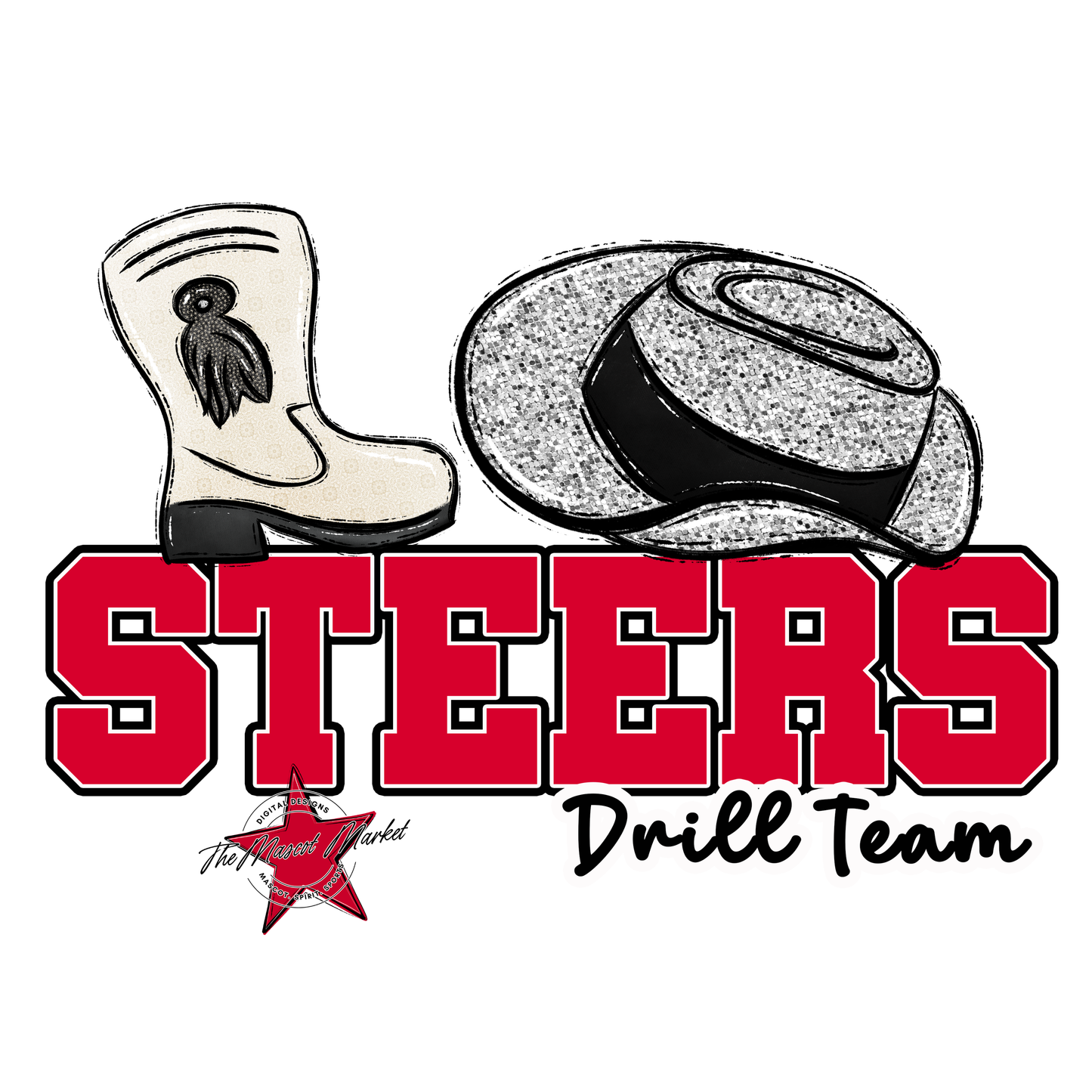 Steers Varsity Drillteam-Red