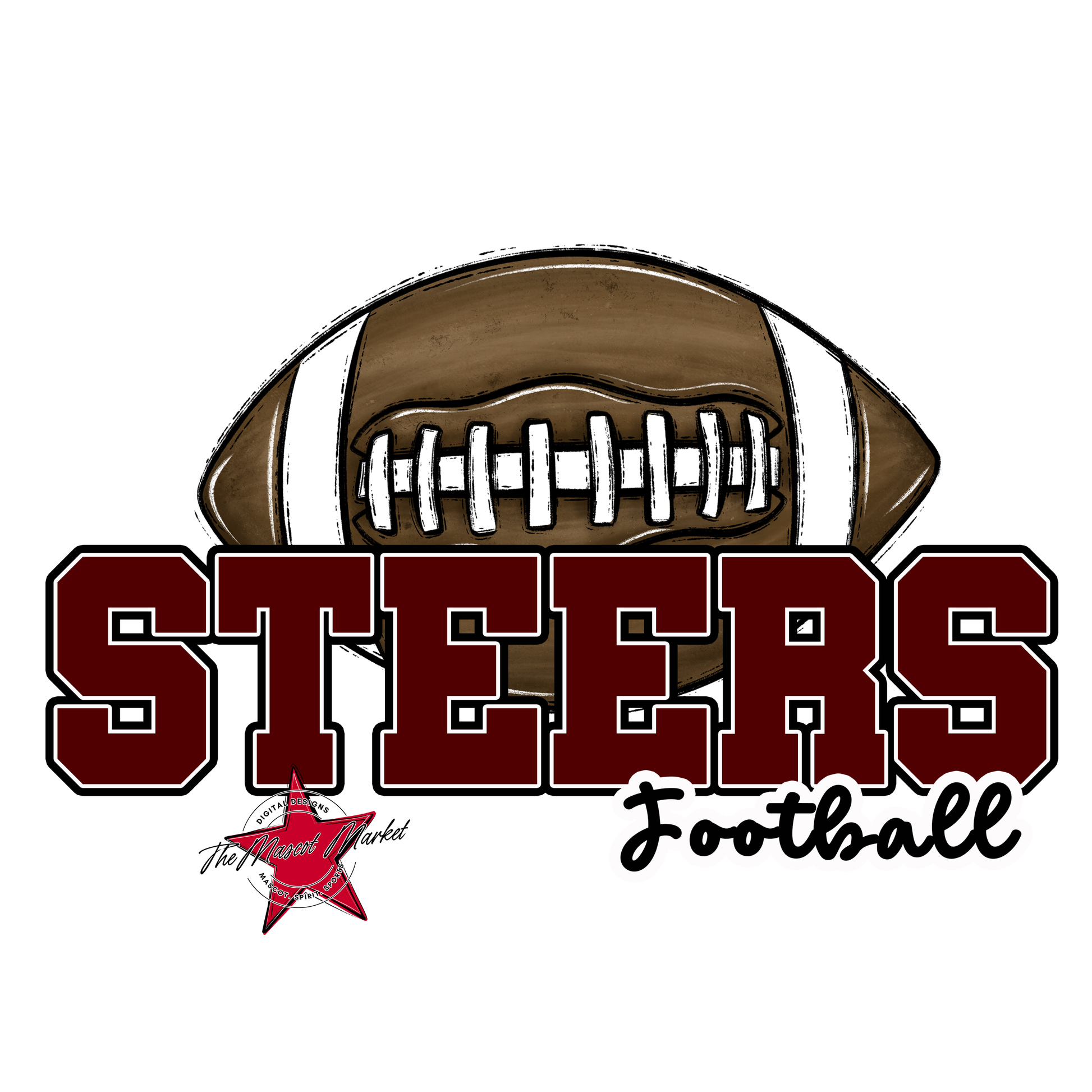 Steers Varsity Football-Maroon