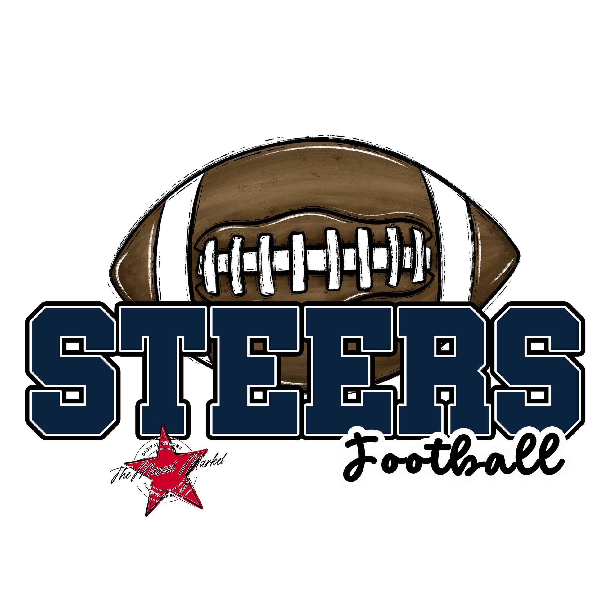 Steers Varsity Football-Navy