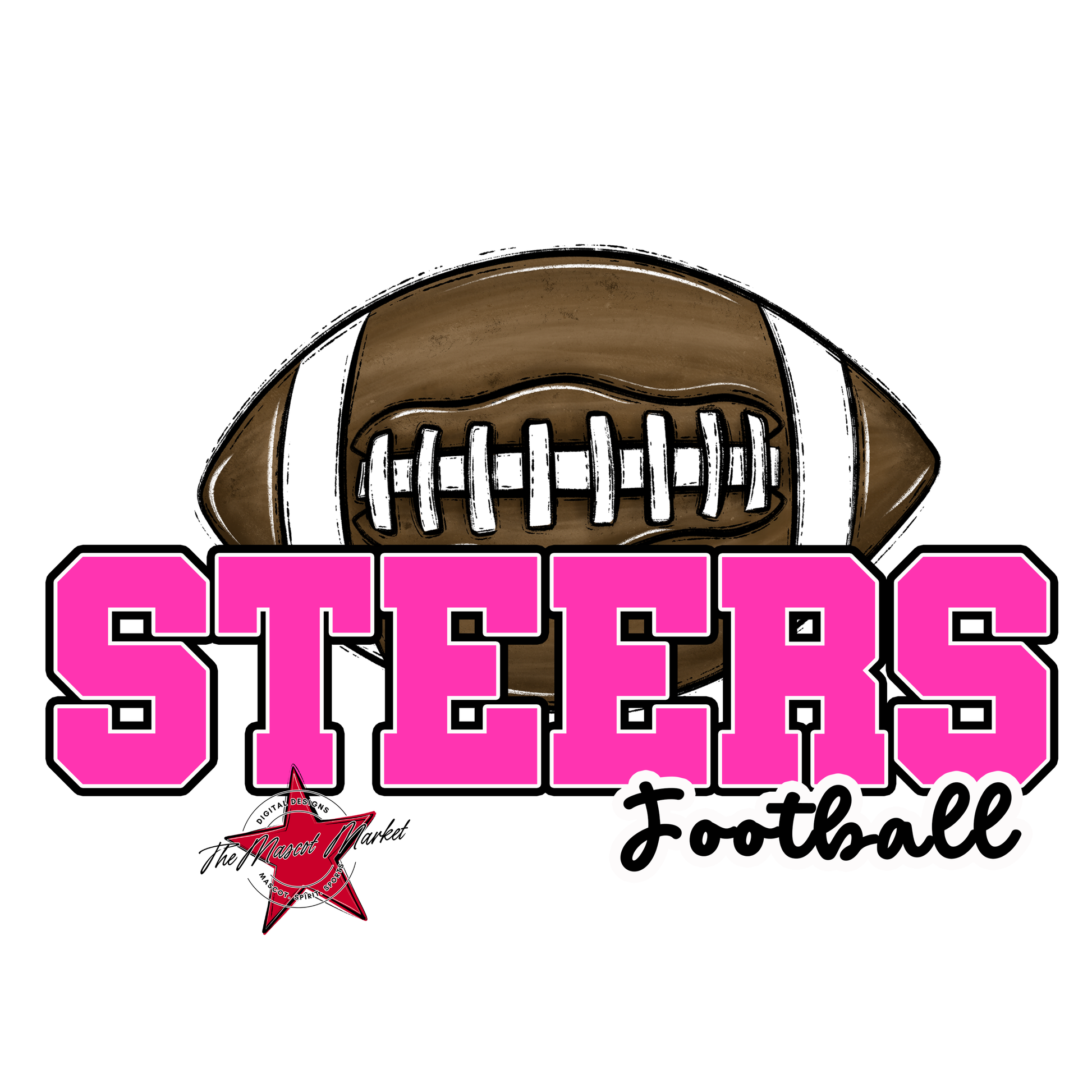 Steers Varsity Football-Pink