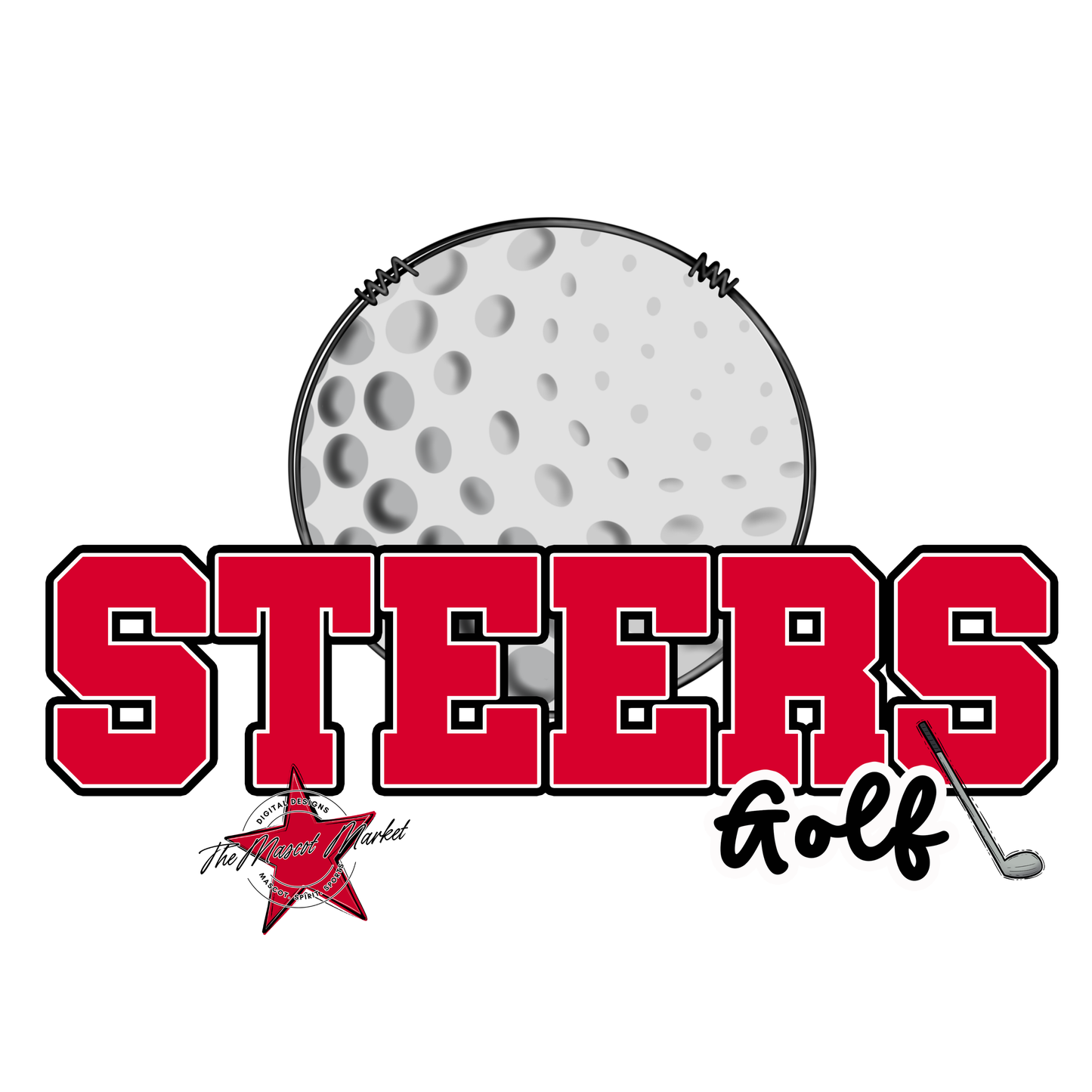 Steers Varsity Golf-Red